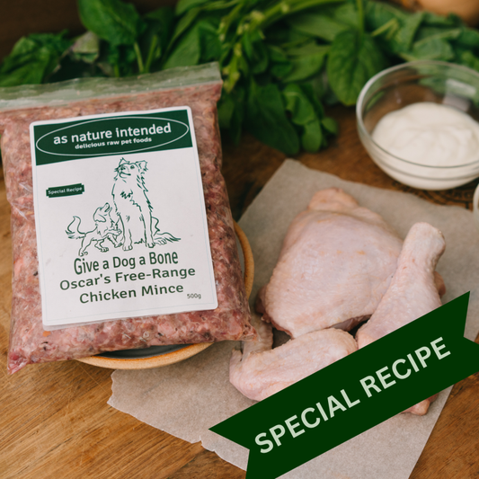 ANI Oscar's Pure Free Range Chicken Mince: for Skin and Allergy Problems