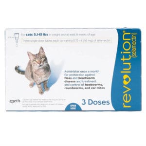 Revolution Cat Tick, Flea and Worm Spot-On Treatment - 2.6kg-7.5kg