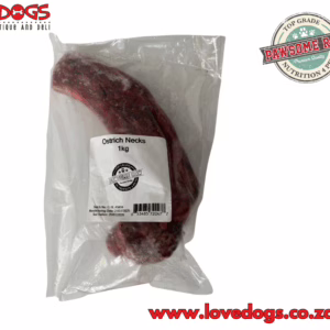 Pawsome Raw Ostrich Necks 1kg